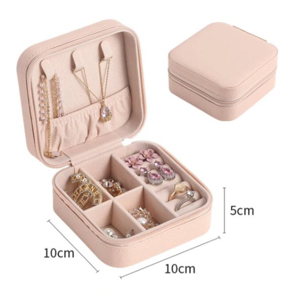 Travel Size Jewelry Box - Pink NEW - Picture 3 of 4